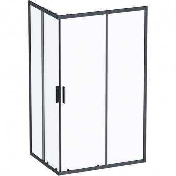 Душевое ограждение AM.PM GEM S TWIN SLIDE 120x90, профиль черный мат. W93G-404-120290-BT